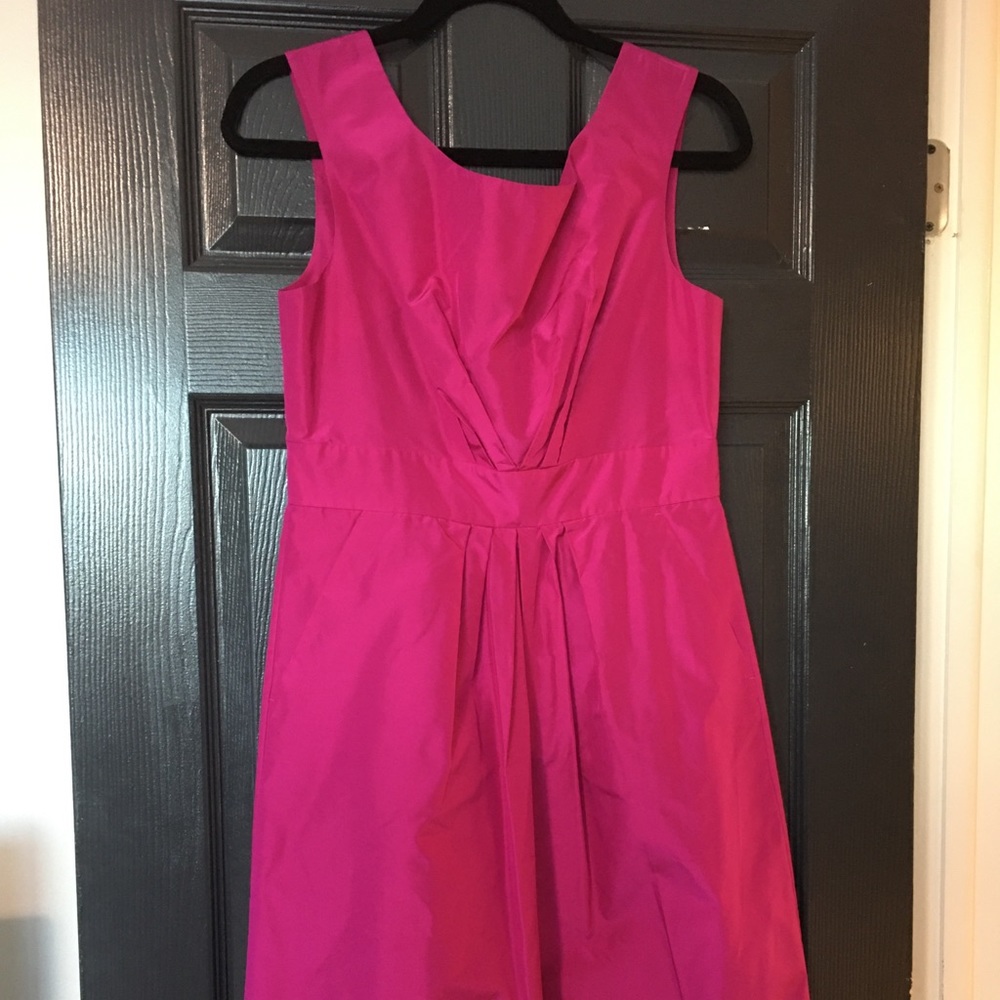 Kate Spade Stunning Pink Fit & Flare Dress w/ Pockets-just above/at knee length